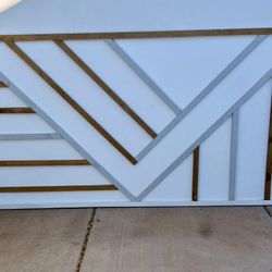 Modern Geometric Wood Wall Art 8’ x 4’ | Large Statement Piece | Handmade