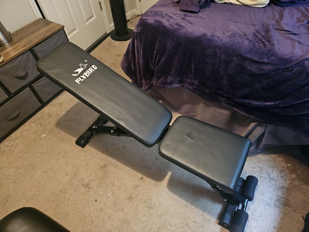 Folding, Adjustable Weight Bench