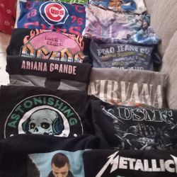 T-shirts For Sale $4 Each Concert Band Sports Funny Graphic Men's Women's Some Vintage