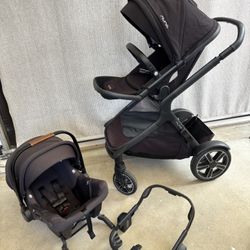 Nuna Demi Double Stroller With Car Seat