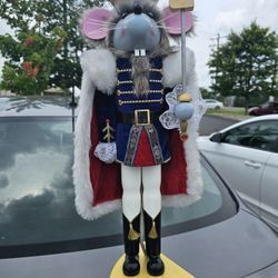 $125.00 - 2FT Christmas Nutcracker King Mouse, Rare Find!  On Cheese Base/Cheese On Sword!  LOWEST PRICE OFFER!
