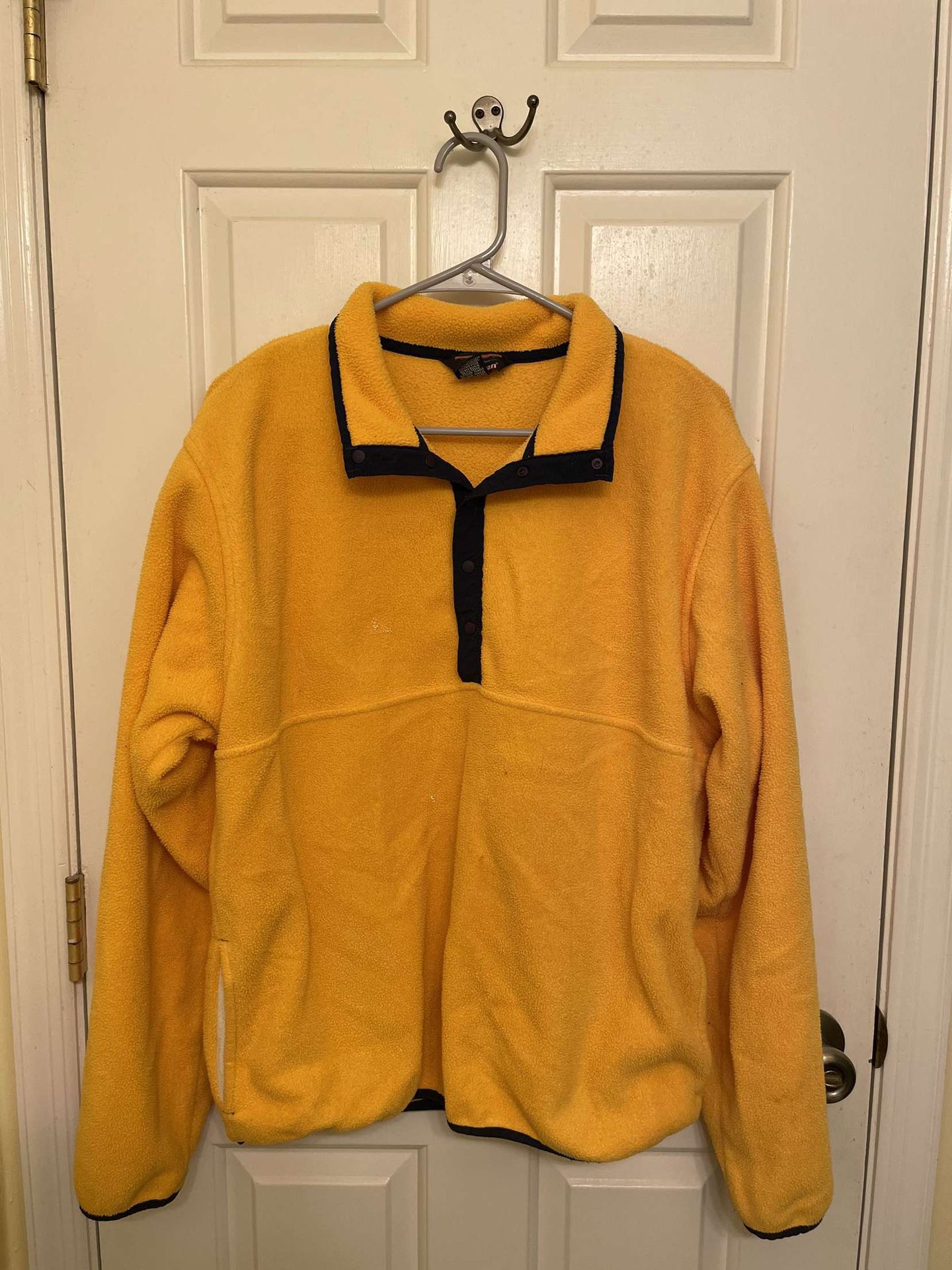 L.L. Bean Yellow Fleece Quarter Zip Pullover