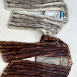 Vintage Fur Shawls 