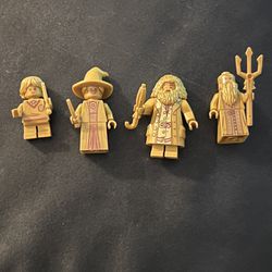 Lego Pearl Gold Harry Potter Minifigure 20th Anniversary Lot