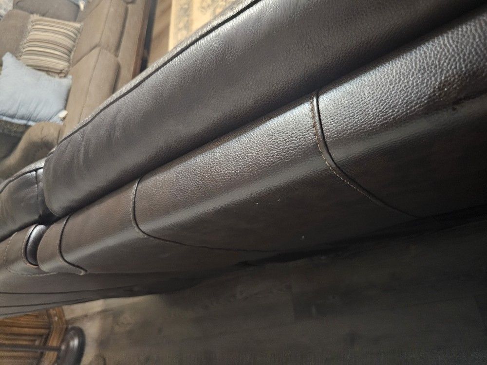 Genuine Power Operated Leather Sofa Recliner
