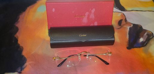 Authentic Cartier CT0290O-003Gold Frame Glasses With Case And Box (Offers Accepted)