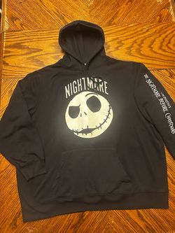 MAD Engine Nightmare Before Christmas Jack Skellington Pullover Hoodie 3XL