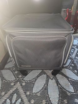 Portable file case with handle and wheels