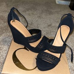 Charlotte Russe - Black Wedges 