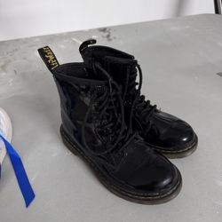 Kids Black Doc Martin Boots