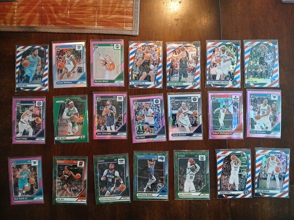 Basketball Parallels Base Cards 