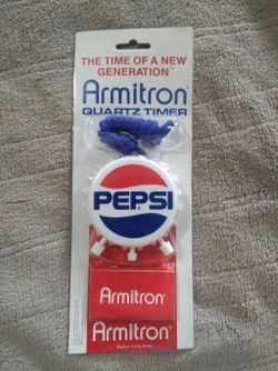 Vintage PEPSI Armitron Quartz Timer In Original Packaging!(Never Opened)