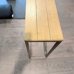 Sofa Table steel and wood good condition