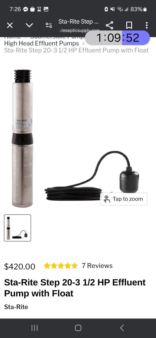 Sta-rite Pump Float