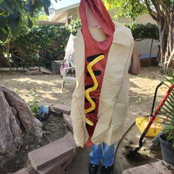 Halloween Costume HOT Dog Size One Size Fits Most Adults