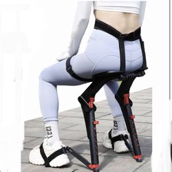 Modern Wearable Chair Invisible Seat, Adjustable Chairless Chair Wearable Leg Ergonomics, Lightweight Seat, 5 Gear Heights, 330 LBS Capacity