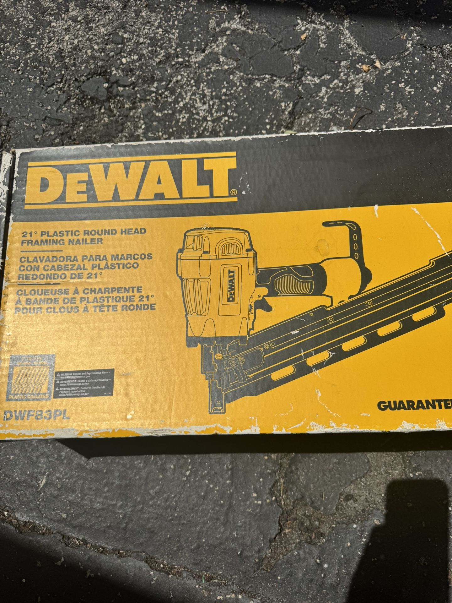 New Pneumatic 21-Degree Collated Corded Framing Nailer