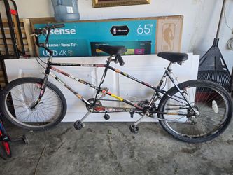 Bicycle and car