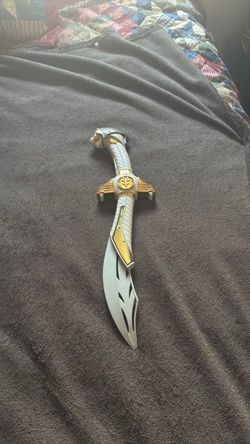 1991 Original Bandai White Power Rangers Extending Sword