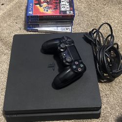 Ps4 With  One Controller 5 Games 