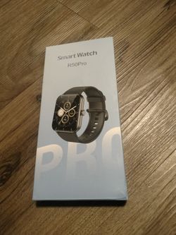 Smartwatch for Men/Women Bluetooth Compatible w/ iPhone Samsung Android Black