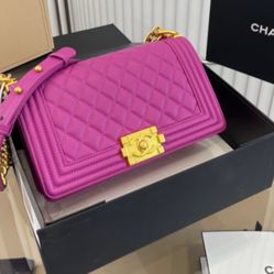 Chanel Le Boy Flap Bag Quilted Lambskin