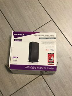 Netgear n600 WiFi cable modem router