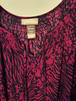 LG Maroon and Black Blouse