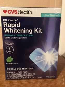 New rapid teeth whitening kit