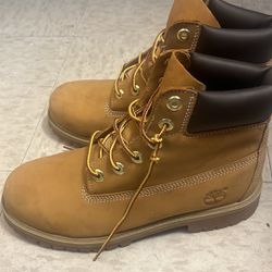 TIMBERLAND Leather Colorblock Pattern Combat Boots