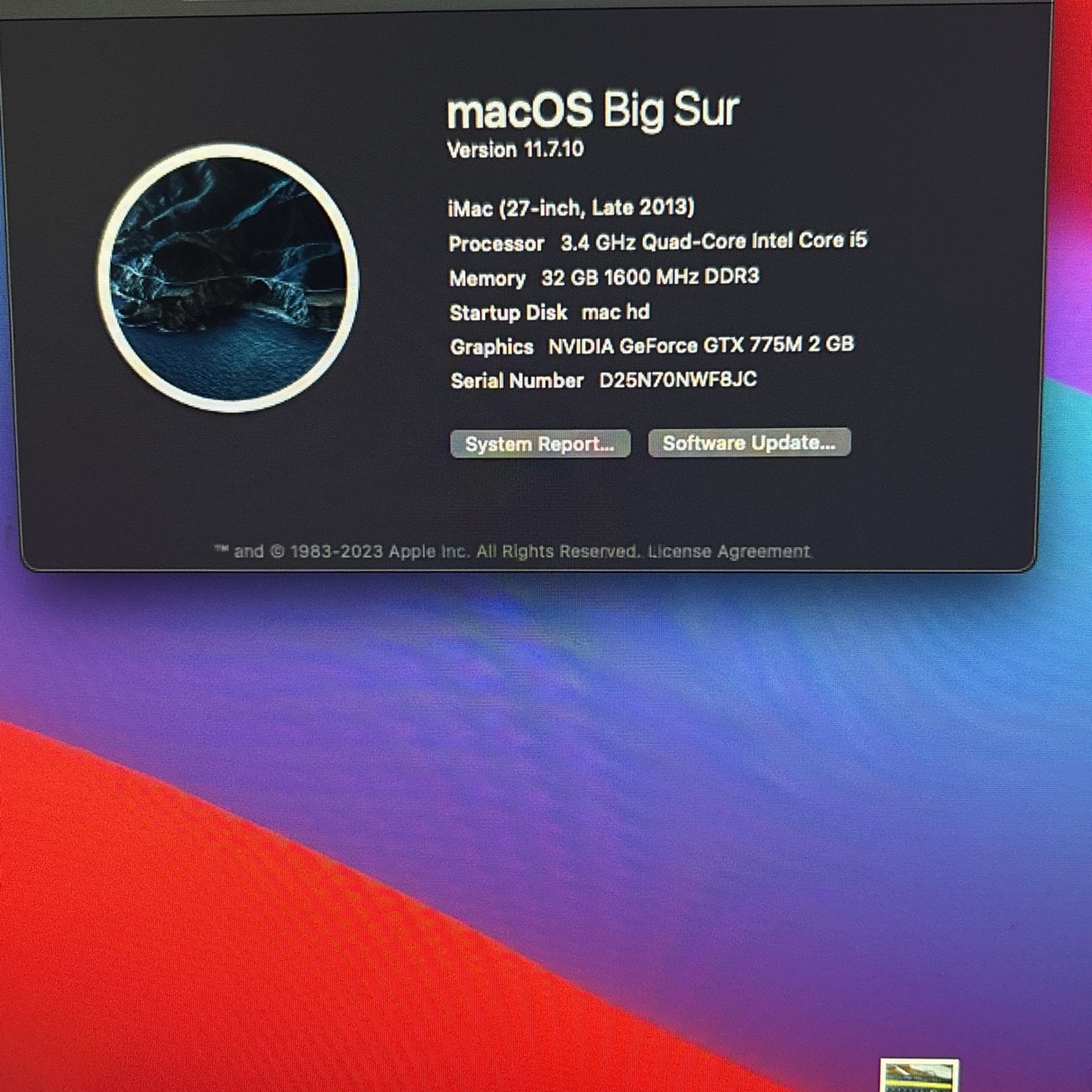 2013 iMac