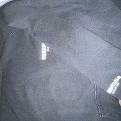 Black Essentials hoodie (Size Small)