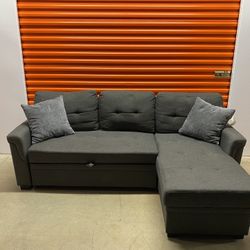 Sleeper Sofa/ Couch With Storage 4 In 1