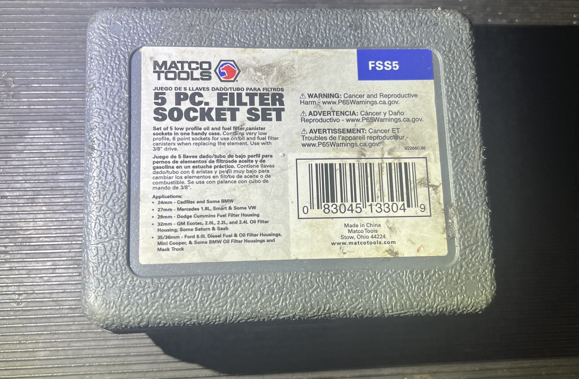 Filter Socket Set