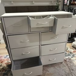 Fabric Dresser Storage Tower with 10 Drawers