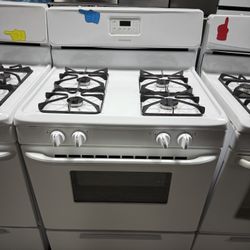Frigidaire white 4 burner range stove 
