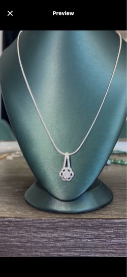 Diamond flower Neckalce
