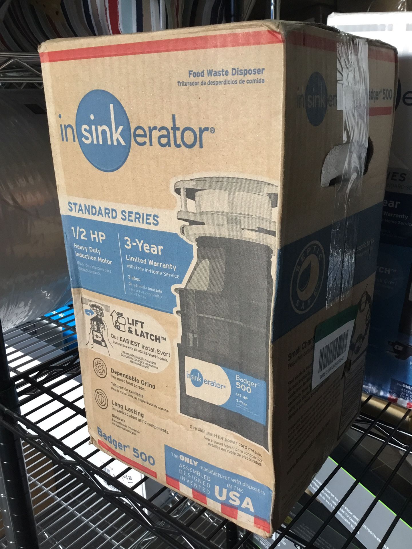 InSinkErator Badger 500, 1/2 HP Continuous Feed Kitchen Garbage