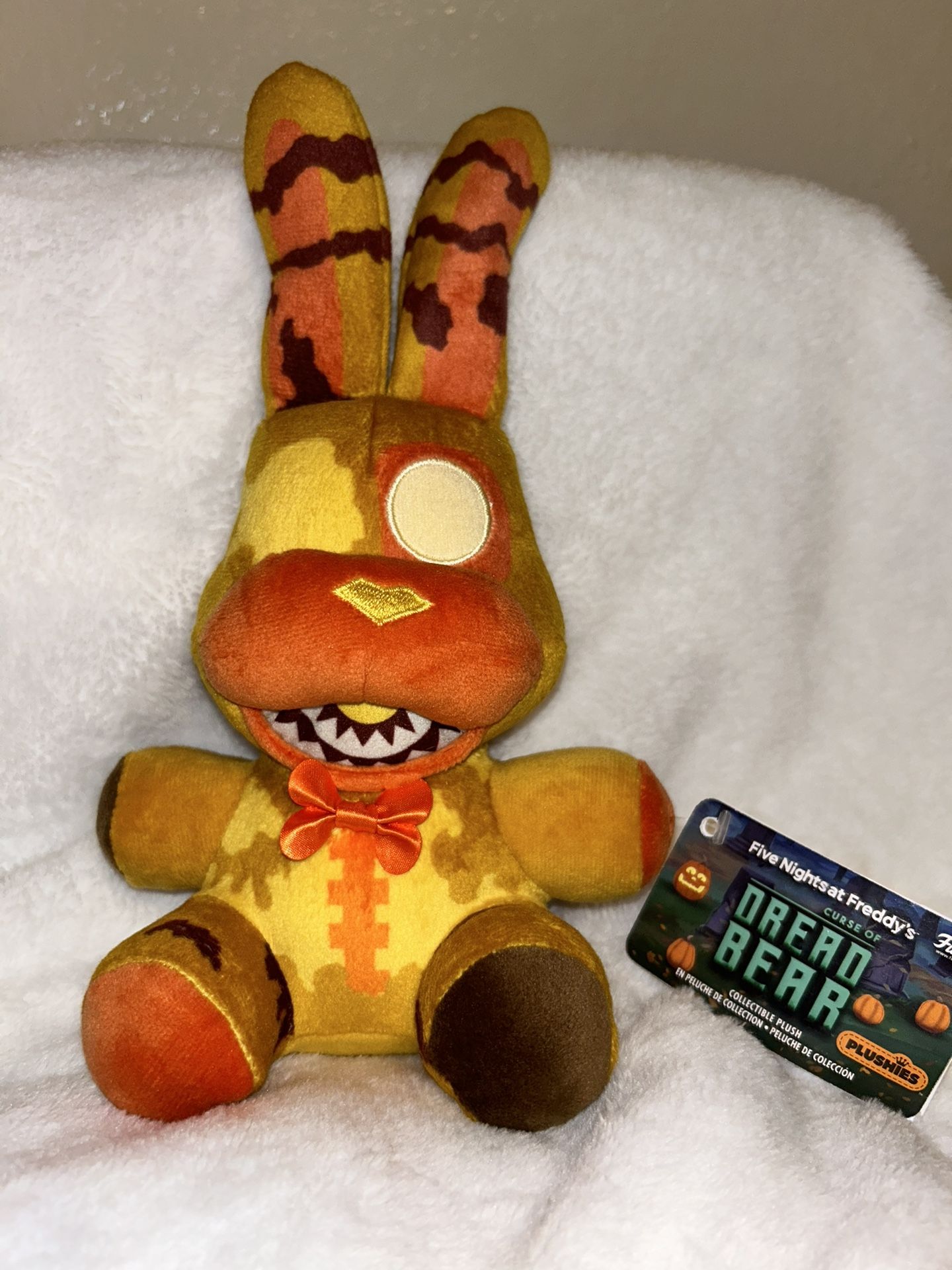 7 Spring Bonnie - Five Nights at Freddy's Plushie FNAF Orange Yellow Bonnie  Plush Toy Stuffed Doll 