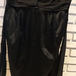 Satin black dress