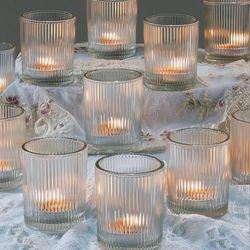 24 Pack Votive Candle Holders for Wedding