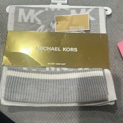 Michael Kors Scarf And Beanie New