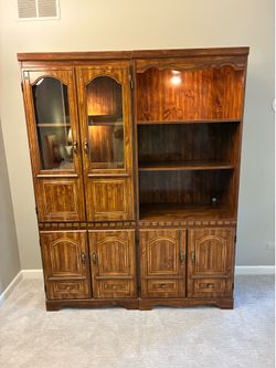 Bookcase / Display Cabinets with glass doors and lighting