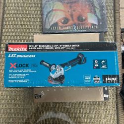 Makita 18v Lvt Brushless 4-1/2 Paddle Switch X Lock Angle Grinder
