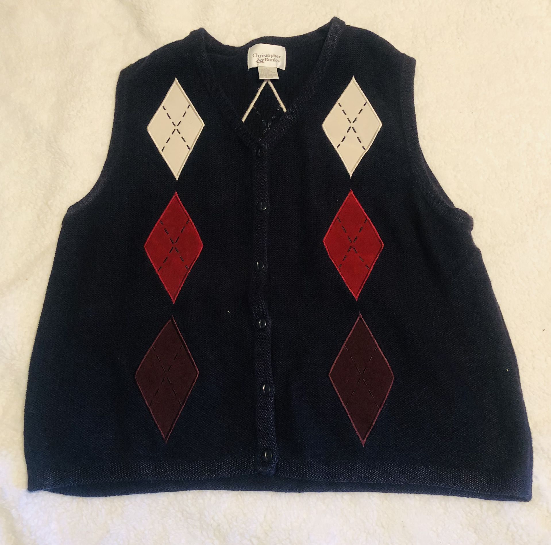 *Rare Find* Christopher & Banks Men’s Argyle Vintage Sweater Vest