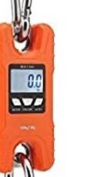 Mini Crane Scale,Klau Portable 500 kg / 1000 lb Heavy Duty Digital Hanging Scales LCD Display with Backlight for Home Farm Market Fishing Hunting