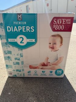 Member's Mark Premium Diapers Size 2 – 196 Count