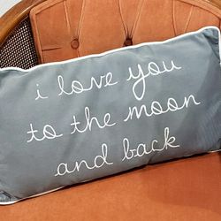 Rectangular Quote Throw Pillow 11in X 22in