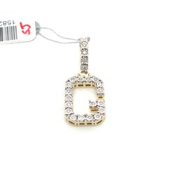 10kt Gold Letter G Diamond Pendant Starset .15ctw 3.00grams 158223 1