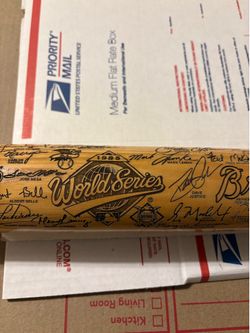 World Series limited edition baseball bat